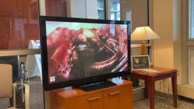 At women&rsquo;s hospital waiting room, exactly what my expecting wife and other pregnant women want to watch while they wait for baby to come out