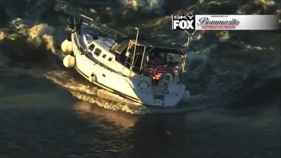 This boat is still stuck on the Mississippi&rsquo;s Chain of Rocks after a week