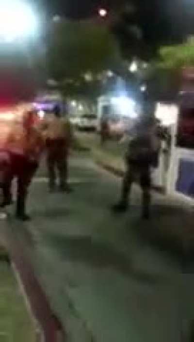 Full video of the "Africa Town Coalition" confronting security/police and yelling "we hope they die" and "you're next" among other things outside the hospital where two LASD officers were recovering from gunshot wounds