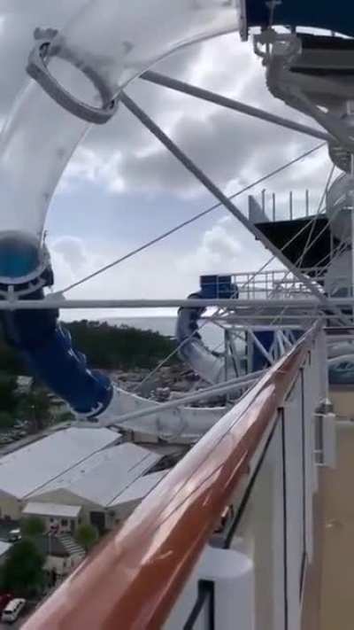 Riding a flume