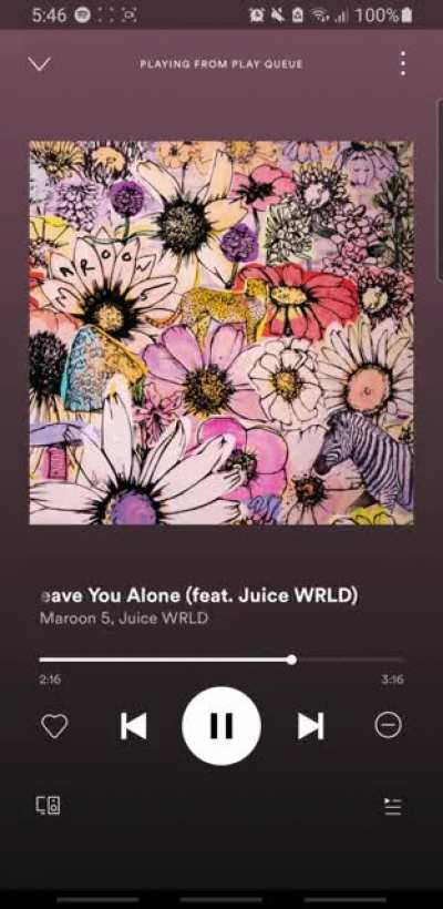 juice feature on Maroon 5 album
