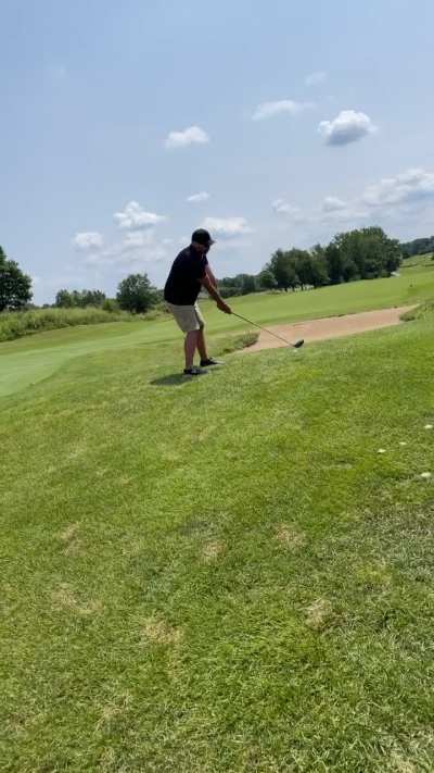 My Dad has this back swing