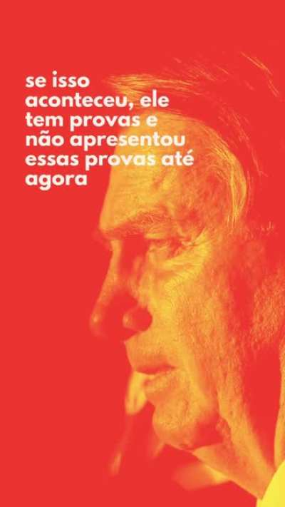 Uma pergunta sobre fraudes nas eleições. Tá, duas.