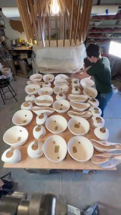 Garden sculpture build