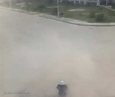 Narrowly avoiding a car crash