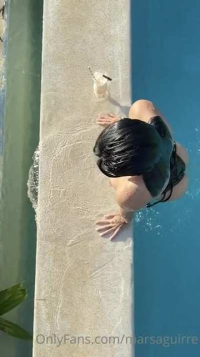 In the pool