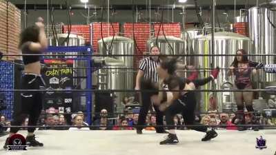 Kelsey takes an Extended Beating from the Renegade Twins