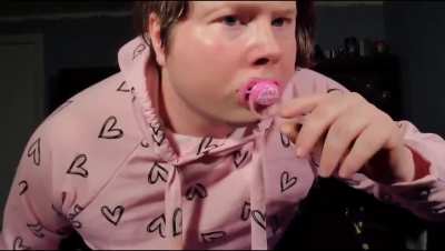 man is surprised to find that the pacifier he superglued to his mouth won't come off