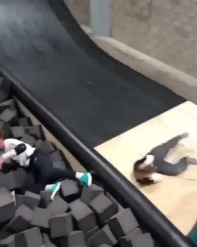 to land in the pit