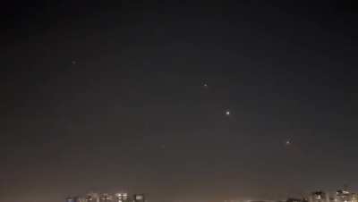 Iron Dome, tonight over Rishon LeZion