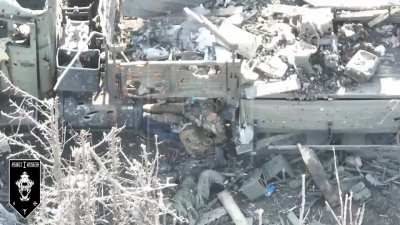 UA 92nd Mechanized Brigade published drone attack on Russian, published April 10.