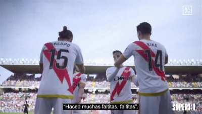 Unai L&oacute;pez to his team mates while being substituted "Foul a lot, tiny fouls" during Rayo Vallecano - Real Madrid