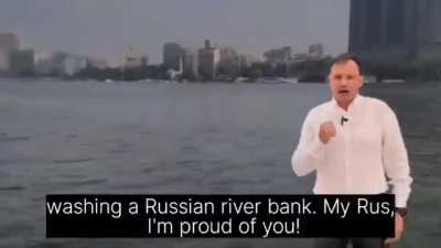 Before he died this week in a car crash, Russian official Stremousov appeared in this bizarre, uberpatriotic poetry performance which imagines Russia taking over the world, all the way down to Sydney, where "a platypus is snuffling in a pond!"