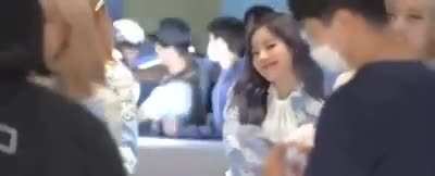 Dahyun when she sees the camera (ft. Jihyo &amp;amp; Momo)