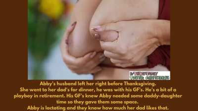 Thanksgiving with Daddy is special, no matter how old you are