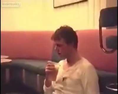 Save your money and drink your beer like this fella