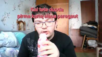 Kai tete duoda alaus paragaut. Koks jissaisi skanus, tikras desertas :)