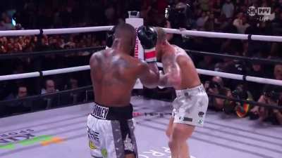Jake Paul Vs Tyron Woodley highlight in Slow motion.