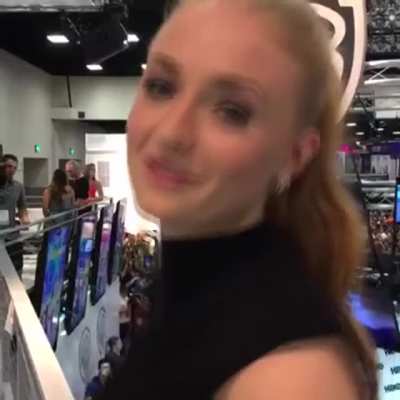 Would love to put Sophie Turner's ponytail to good use
