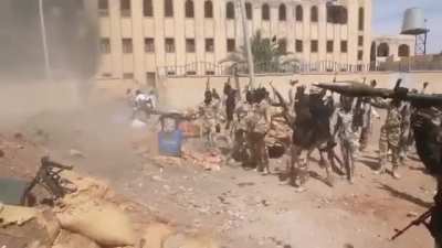 Sudanese barricade in Khartoum