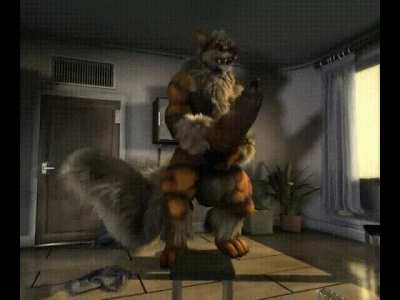 GROWlithe {3D/Animation} [h0rs3] (M Growlithe &rarr; M Arcanine; Explicit, Growing, Hyper Dick, Dick Growth, Muscle Growth, Masturbation)