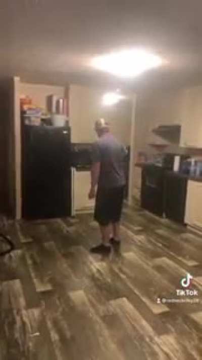 He never had a chance!