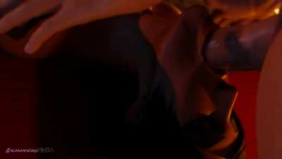 Pharah deep Throat ( Salamandra )[overwatch]