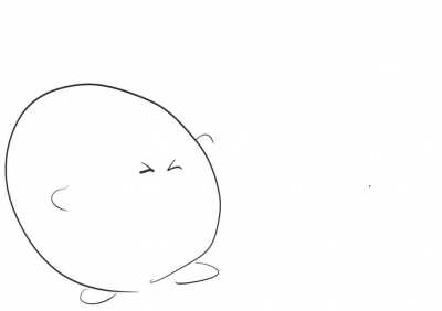 Trying out animation again, here&rsquo;s Kirby eating Denji lol
