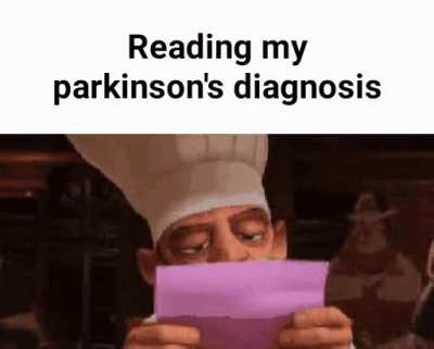All of my respect goes to people with parkinson's.