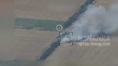Ru POV: Ukrainian S-300 complex gest hit by an Iskander missile, Odessa region 