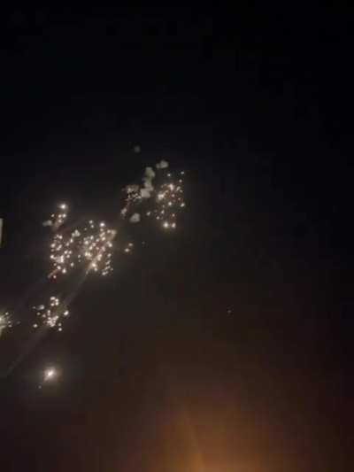 Iron Dome intercepts a rocket barrage fired by Hezbollah (Kiryat Shmona, March 5, 2024) Video
