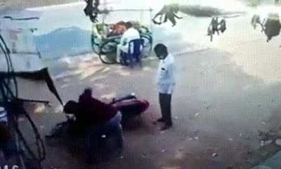Bike be like , you let me down , how dare you !