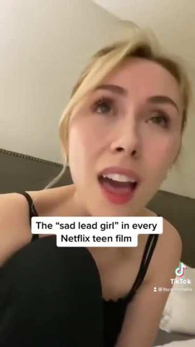 The "sad lead girl" in every Netflix teen film