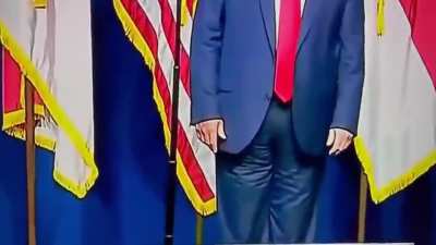 In North Carolina, former President Donald Trump attended a GOP Convention with his pants backward.