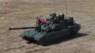 Kim&rsquo;s daughter drives a tank