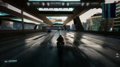 Ray tracing in this game is amazing - an example of a wet street after a rainstorm.