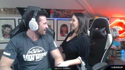 Palpable sexual tension just before Angela's scene (BTS clip from a few years ago)