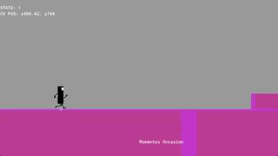 been messing around in GameMaker, decided to make a version of RUNNER, you know how it is