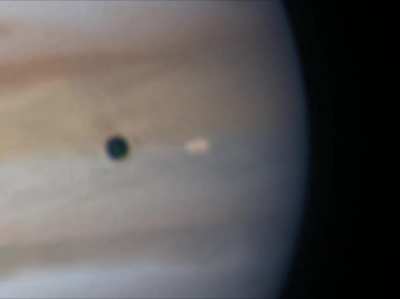 Io transiting Jupiter