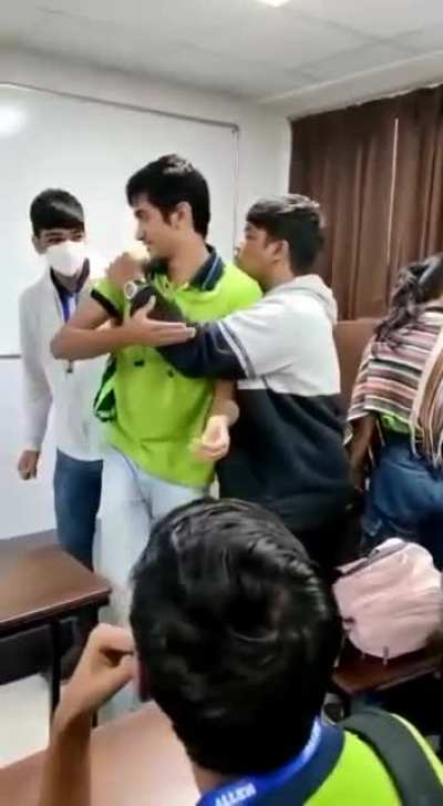 Boiz were fighting for sitting with girl