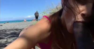 We were finally taking a beach vacation and so happy. Until, my husband realized his bully was staying at the same hotel! I wasn't going to let it ruin our vacation so I asked his bully to go for a walk & 