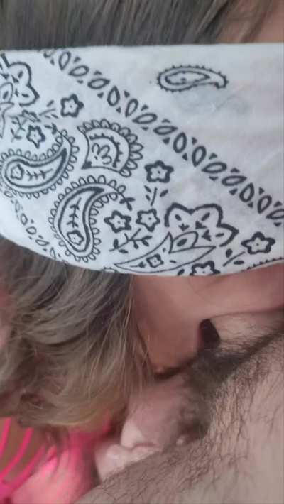 First time being blindfolded