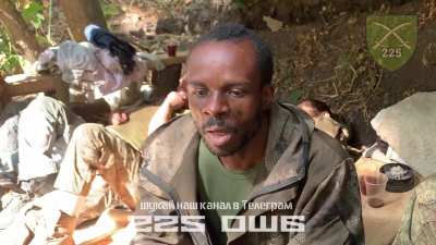 A foreign fighter taken prisoner by 225 SABt UA recently. Does anyone have a good idea where he may be from? His russian is not good. He was an rpg team leader.