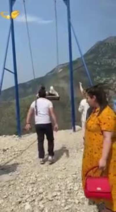 Cliff swing