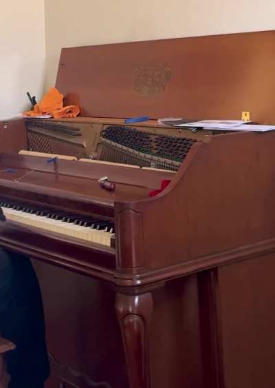learning how to tune on an old kimball & tone sounded amazing