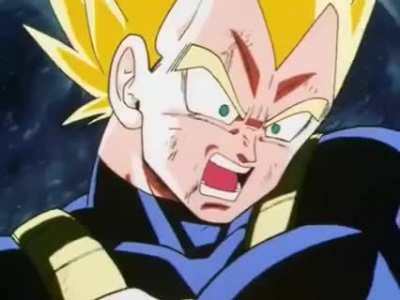 Vegeta breaks his arm