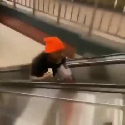 mechanical stair mishap