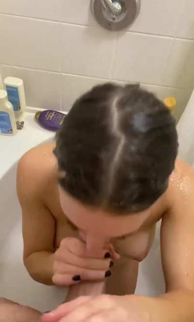 In the shower