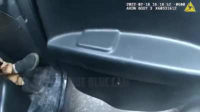 Abusive male gets confronted by police &amp;amp; attempts to flee