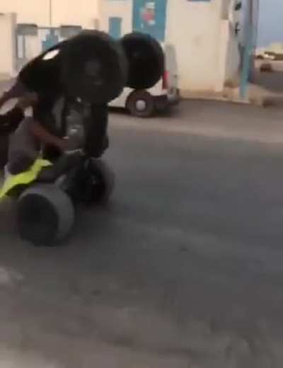 WCGW Doing wheelie On Busy Road